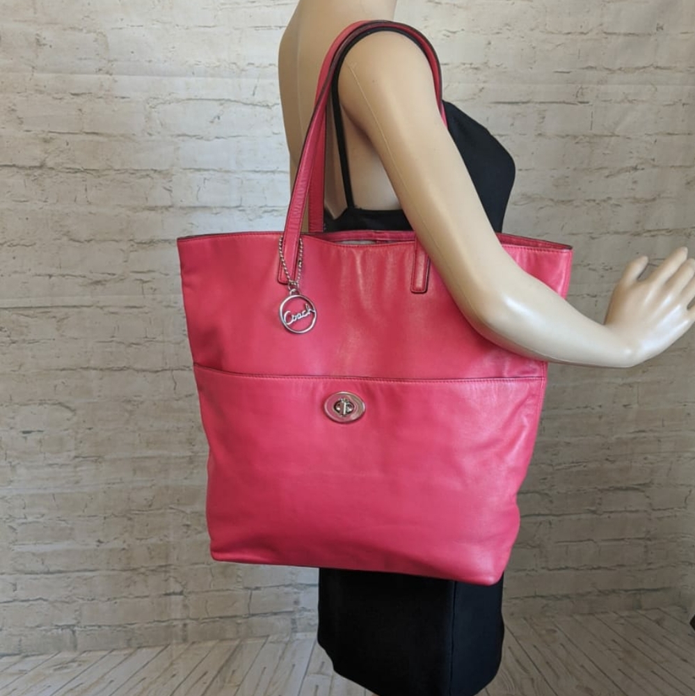 Coach Genuine Leather Large Legacy Tote Bag